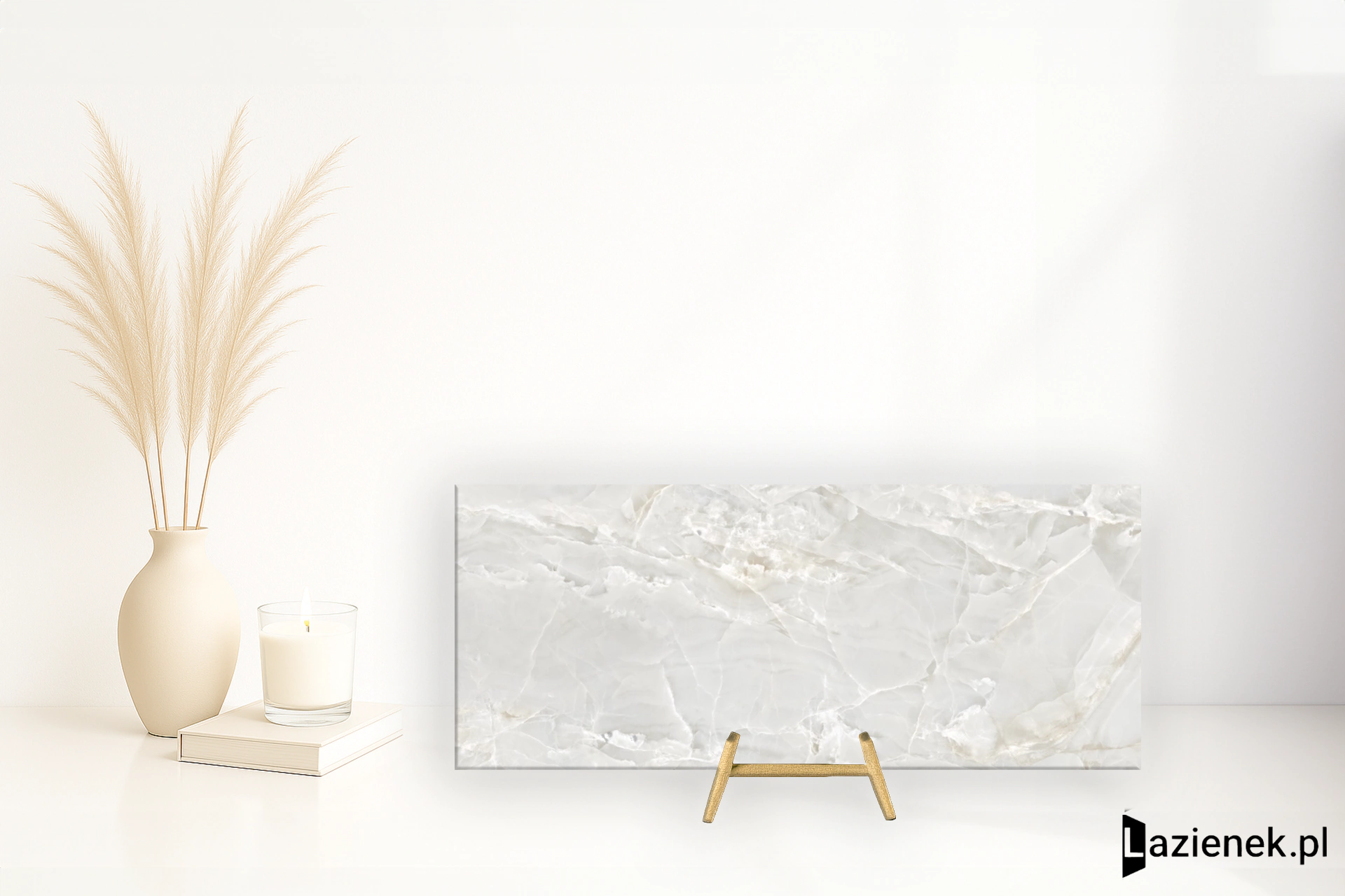 Casalgrande Padana Alabastri White błyszcząca 120x278 cm gr. 6 mm - płytka rektyfikowana/18575293